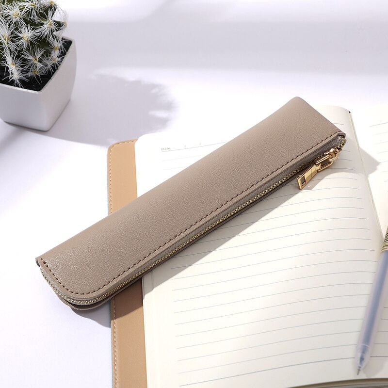 Màu tinh khiết đơn giản mini bút chì trường hợp bút chì bút chì apple stylus bảo vệ túi mỹ phẩm