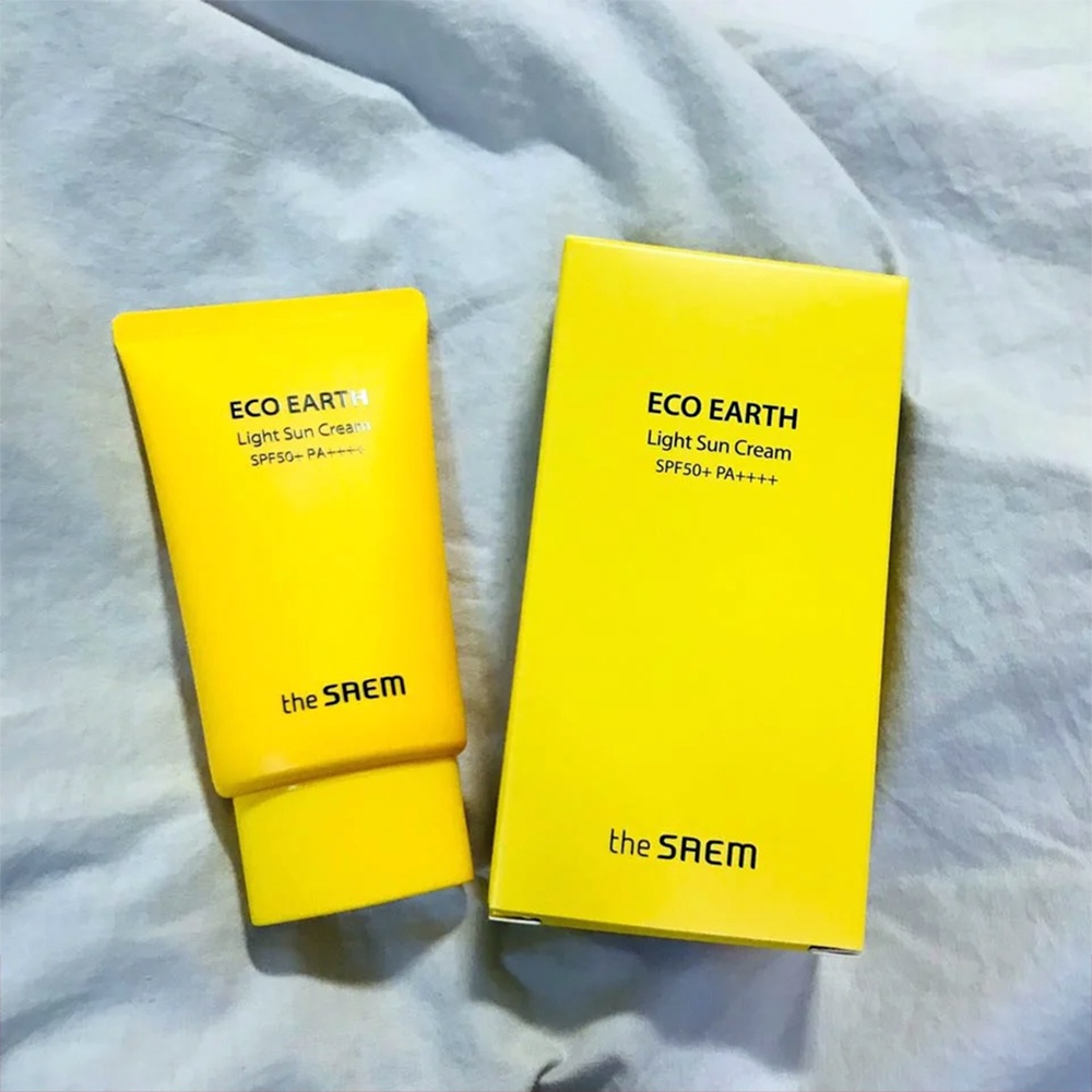 Kem chống nắng The Saem Eco Earth Pink Sun Cream EX SPF50+ PA++++ ngăn ngừa tia UVA và UVB