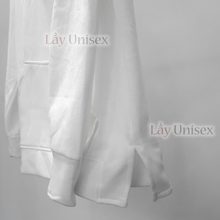 HOODIE NỈ TRẮNG TRƠN
