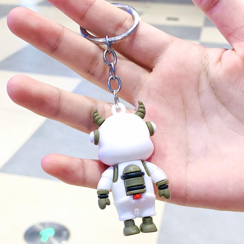 Móc Khóa Hình Động Vật Hoạt Hình Bằng PVC Ox Thời Trang