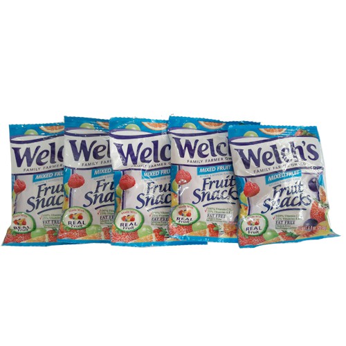 [Combo 10 gói] Kẹo Dẻo Trái Cây Welch's Mixed Fruit 22.7g/gói