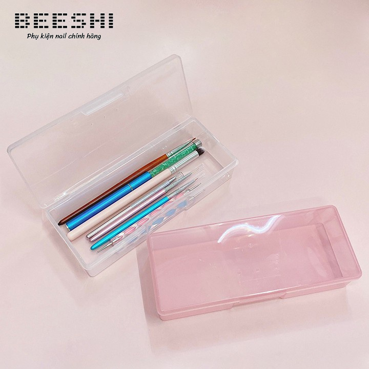 Hộp nhựa đựng dụng cụ nail- beeshi shop nail