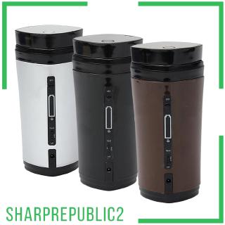 Self Stirring Coffee Tea Lazy Mug Automatic Stir USB Cable Mixing Cup Black