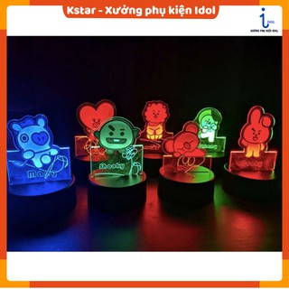 Đèn ngủ lớn in hình nhân vật Bangtan