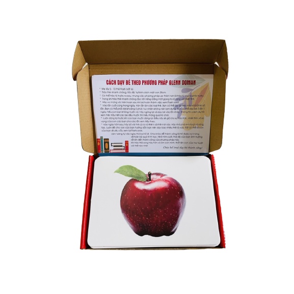 Bộ thẻ học thông minh size lớn khổ A5 15*21, 100 thẻ flashcard cho bé