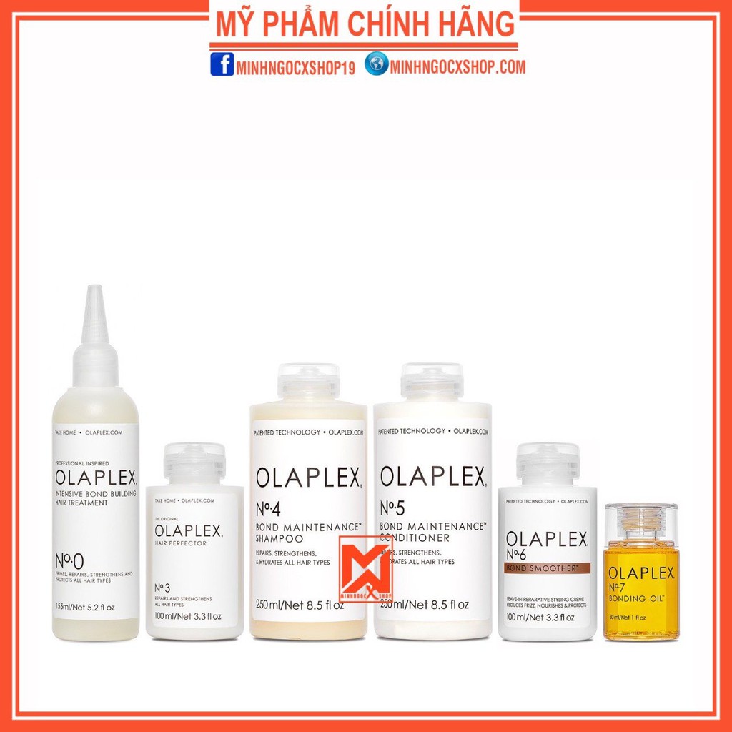 OLAPLEX BỘ SẢN PHẨM CHĂM SÓC TÓC CHUYÊN NGHIỆP OLAPLEX - DÙNG TẠI NHÀ