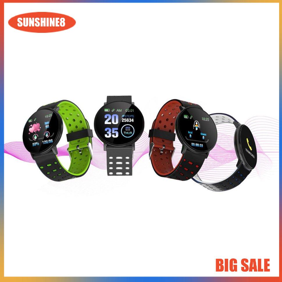 【SUN】119plus Smart Watches Heart Rate Waterproof Smart Bracelet Sleep Monitoring