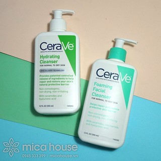 Sữa rửa mặt dịu nhẹ cerave dành cho da thường đến da khô