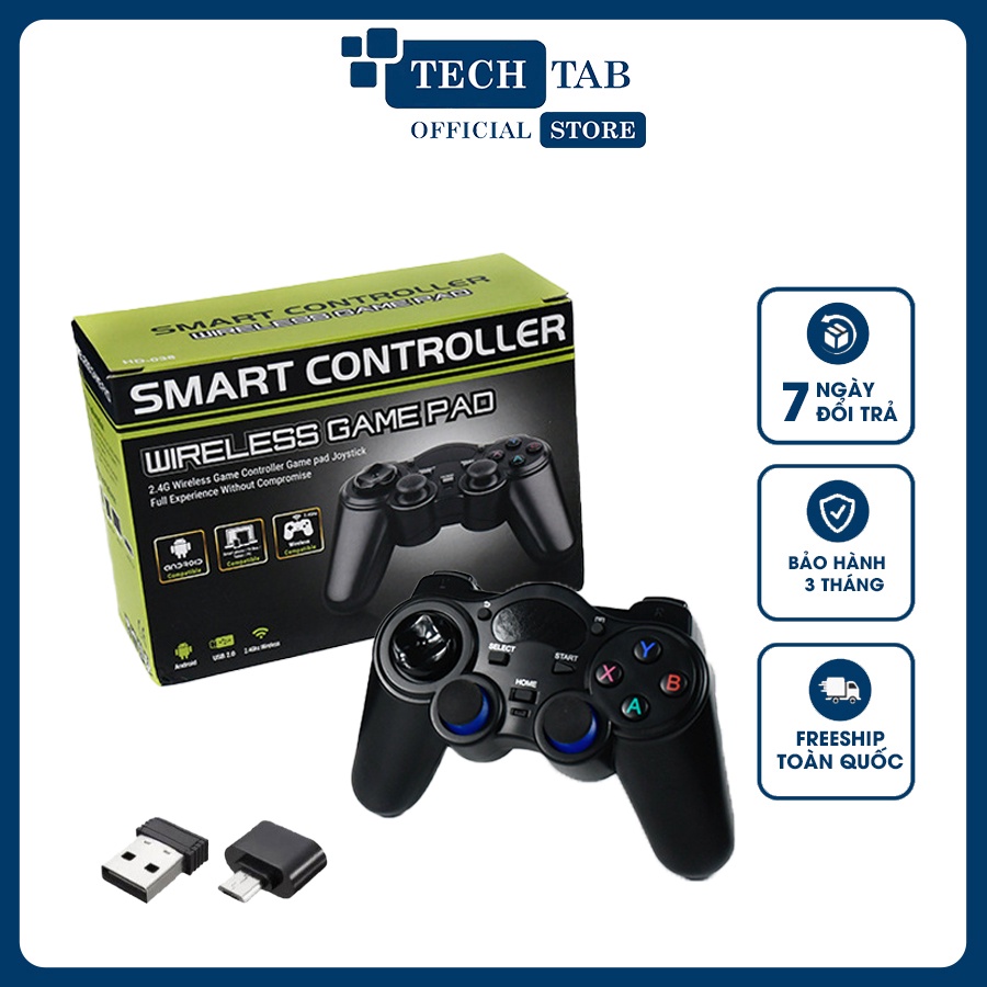 Tay cầm chơi game PC Laptop, PS3, Điện Thoại, TV Android Box - Tay cầm không dây 850 USB Wifi 2.4G - K1360