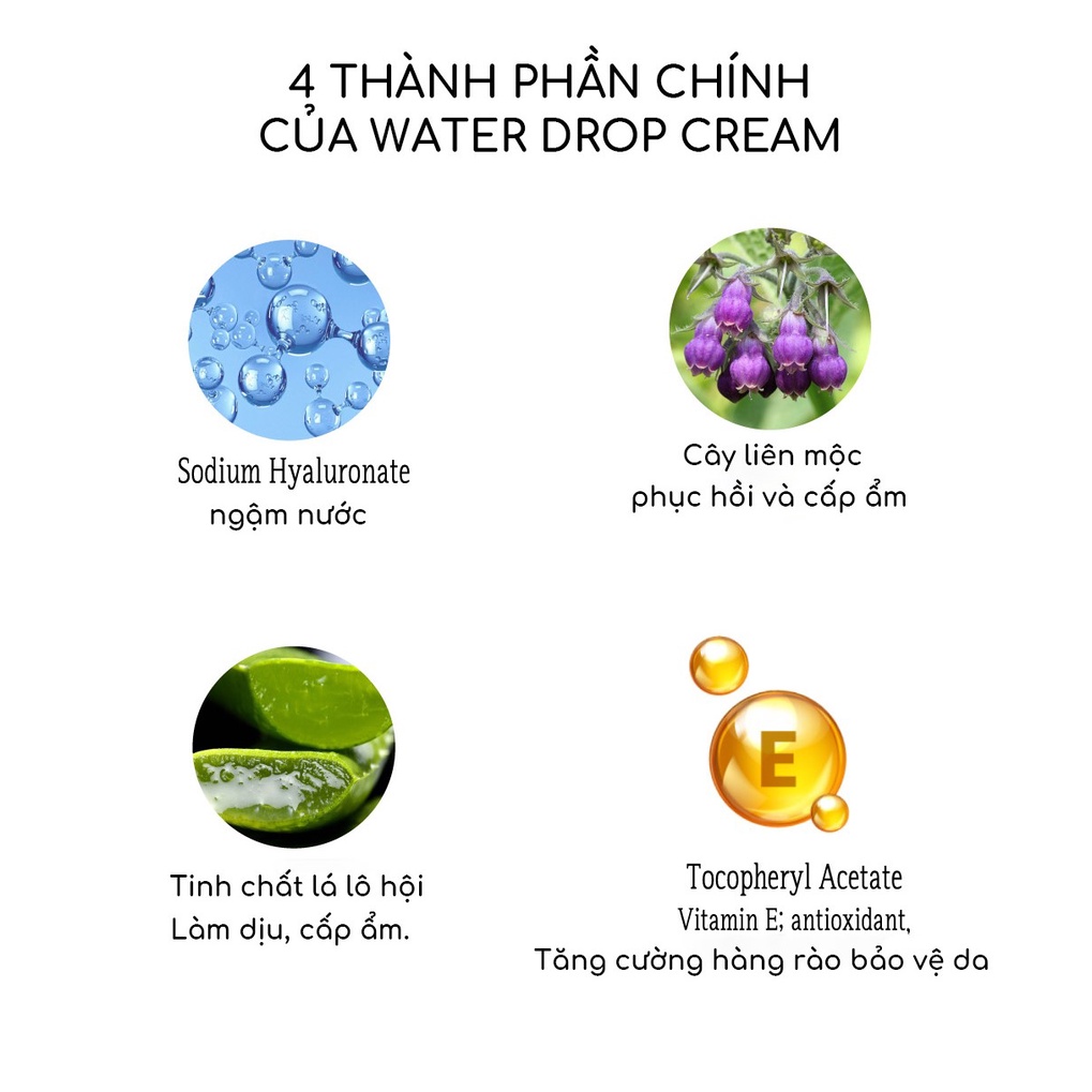 Kem Dưỡng Ẩm Tái Tạo Da Dr. DYK Water Drop Cream 100ml_ Mỹ phẩm Hàn Quốc chính hãng