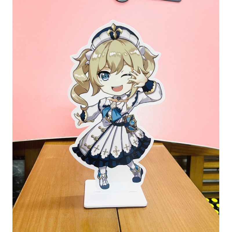 mô hình barbara genshin impact để bàn/ Standee anime để bàn genshin impact