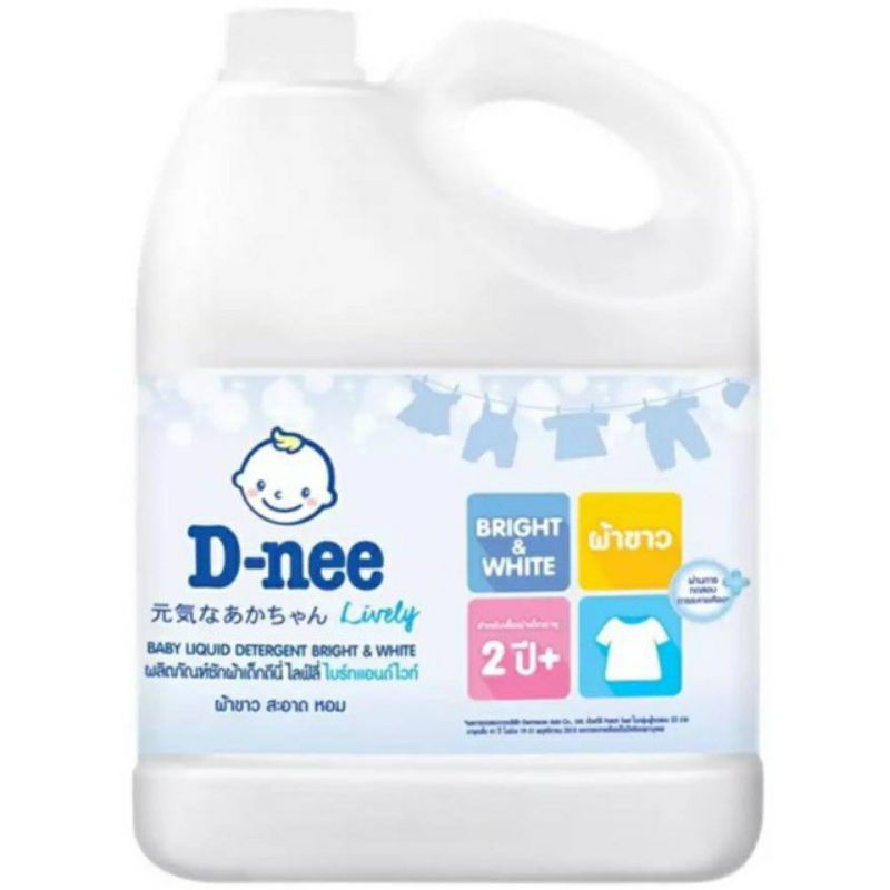 Nước giặt Dnee Thái Lan tem Đại Thịnh 3000ml chính hãng Có đủ màu- dịu nhẹ, an toàn cho da bé