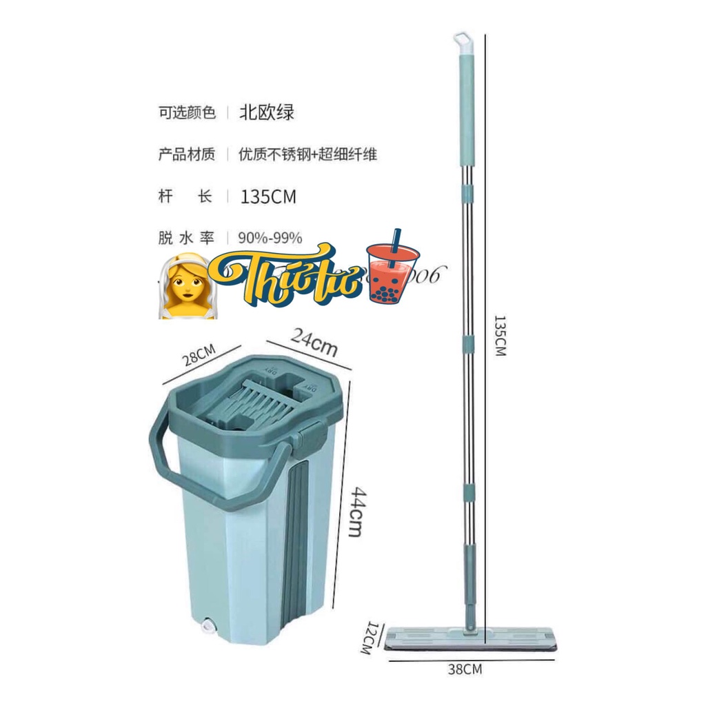 Bộ lau nhà tự vắt