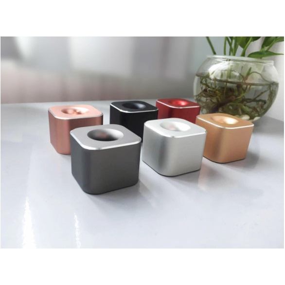 Cốc đựng bút nhôm nguyên khối cao cấp trang trí bàn làm việc máy tính