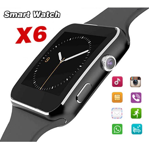 Đồng hồ thông minh Smart Watch X6 Màn Hình Cong Cao cấp