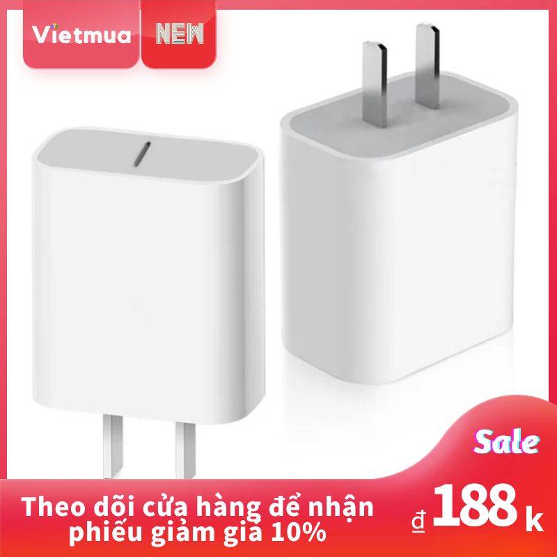 Củ Sạc Nhanh Chính Hãng Chứng Nhận 3C PD 18W Sạc Nhanh Cho Các Dòng Điện Thoại Iphone Apple