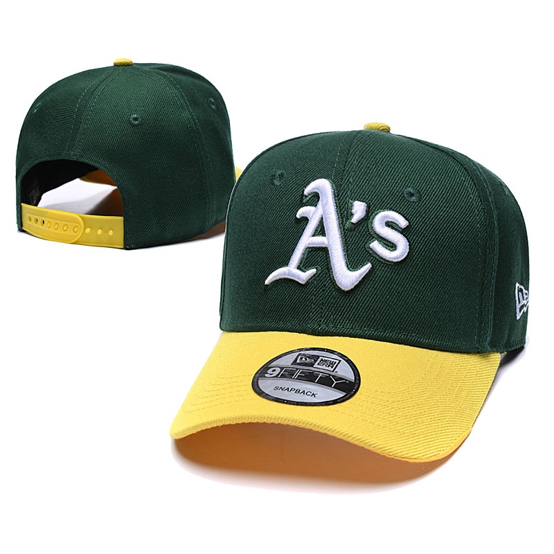 ✨New Era MLB Hat Oakland Athletics A's Baseball Cap Embroidery 9FIFTY Men Women Hats Sports Fashion Golf Running Topi Caps with Adjustable Strap IDVI 4DNL