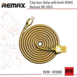 Cáp bọc thép mắt lưới remax rc-063 - bh 6 tháng