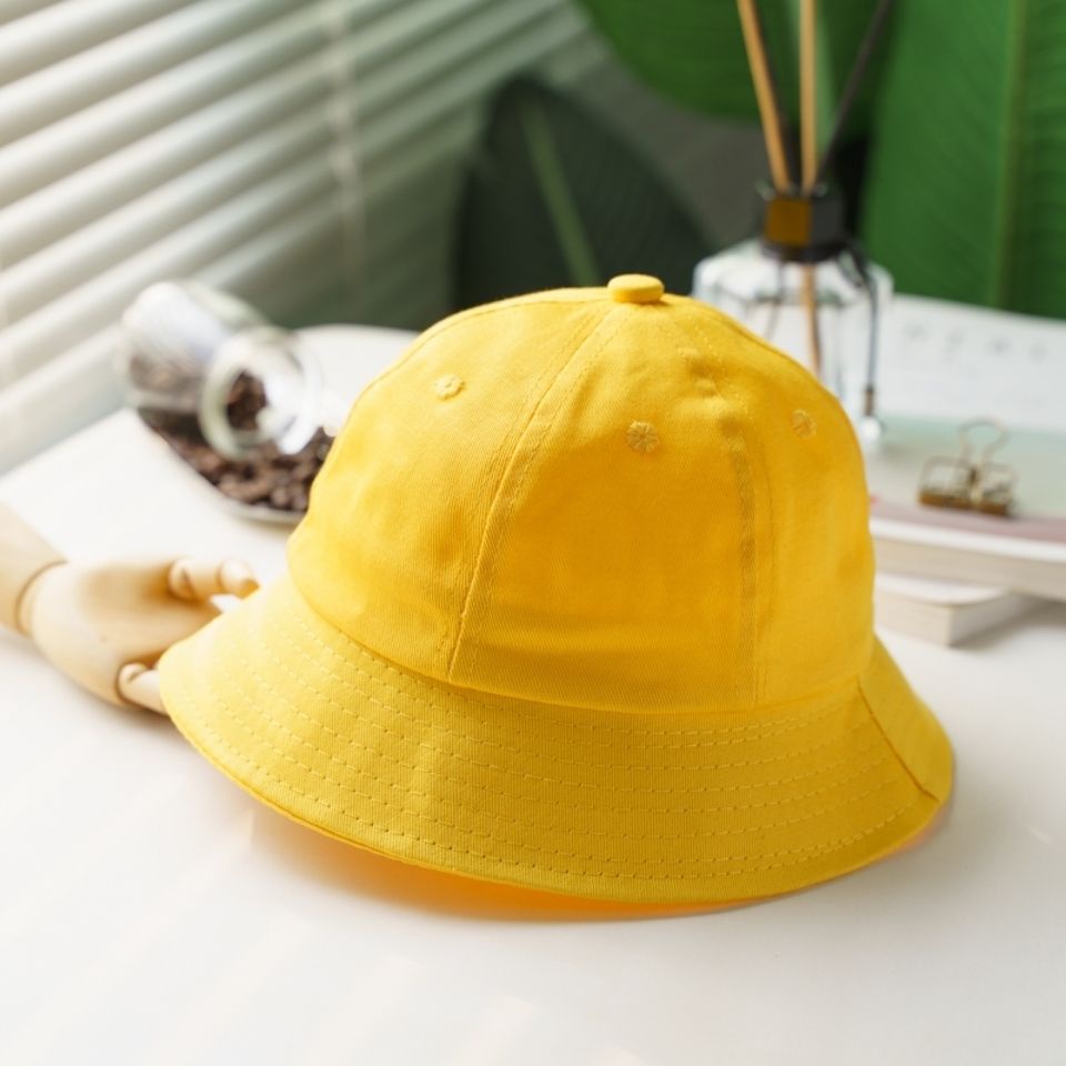 Nón Tai Bèo Chất Liệu Cotton Màu Vàng Phong Cách Nhật Bản Dễ Phối Đồ Cho Học Sinh Mẫu Giáo