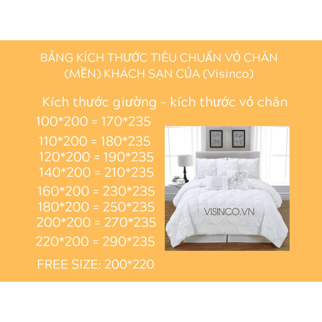 [DUY NHẤT] Vỏ Chăn CVC T200 Bán Lẻ Trược tiếp Từ Nhà Máy Tiêu Chuẩn khách sạn 3-4 sao