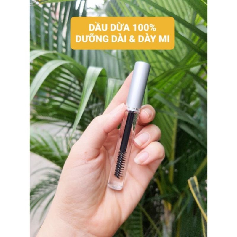 mascara dầu dừa dài mi, dày mỡ, công mi