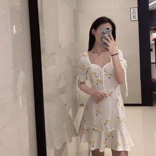 [Order] Đầm vintage hoa cherry Rose Blackpink mẫu summer 2020