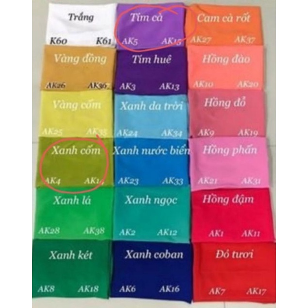 Quần áo dài vải Lụa  đủ màu