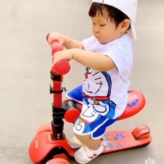 XE TRƯỢT SCOOTER có nhạc có đèn kiêm xe chòi chân 2 trong 1 ( 2 -15tuổi )