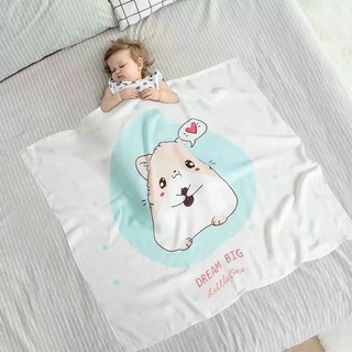 Chăn aden lụa siêu mềm cho bé họa tiết dễ thương