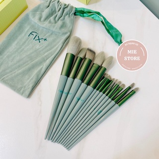 Set cọ makeup Fix xanh pastel 13 cây lông siêu mềm mịn