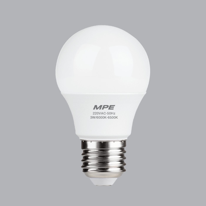 Bóng đèn LED Bulb 3W sáng vàng MPE LBD-3V