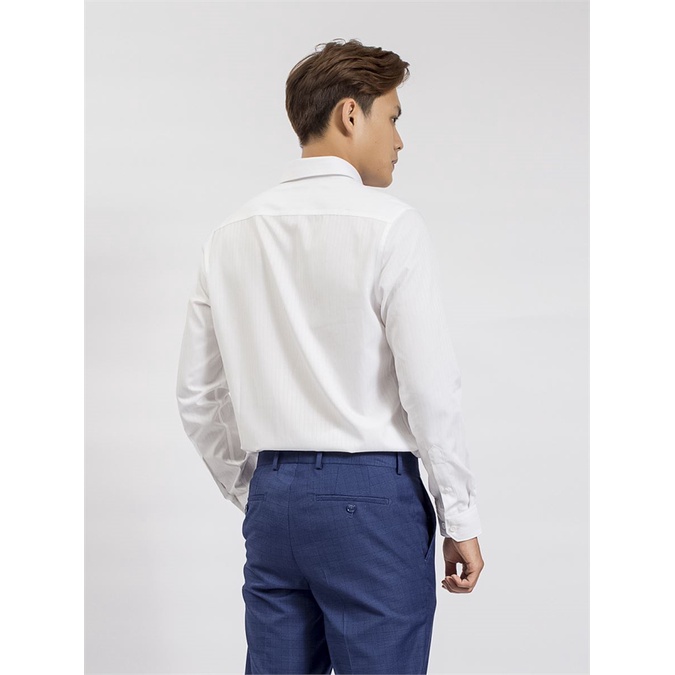 Áo sơ mi nam ARISTINO màu trắng vân sọc  from slim ALS59508