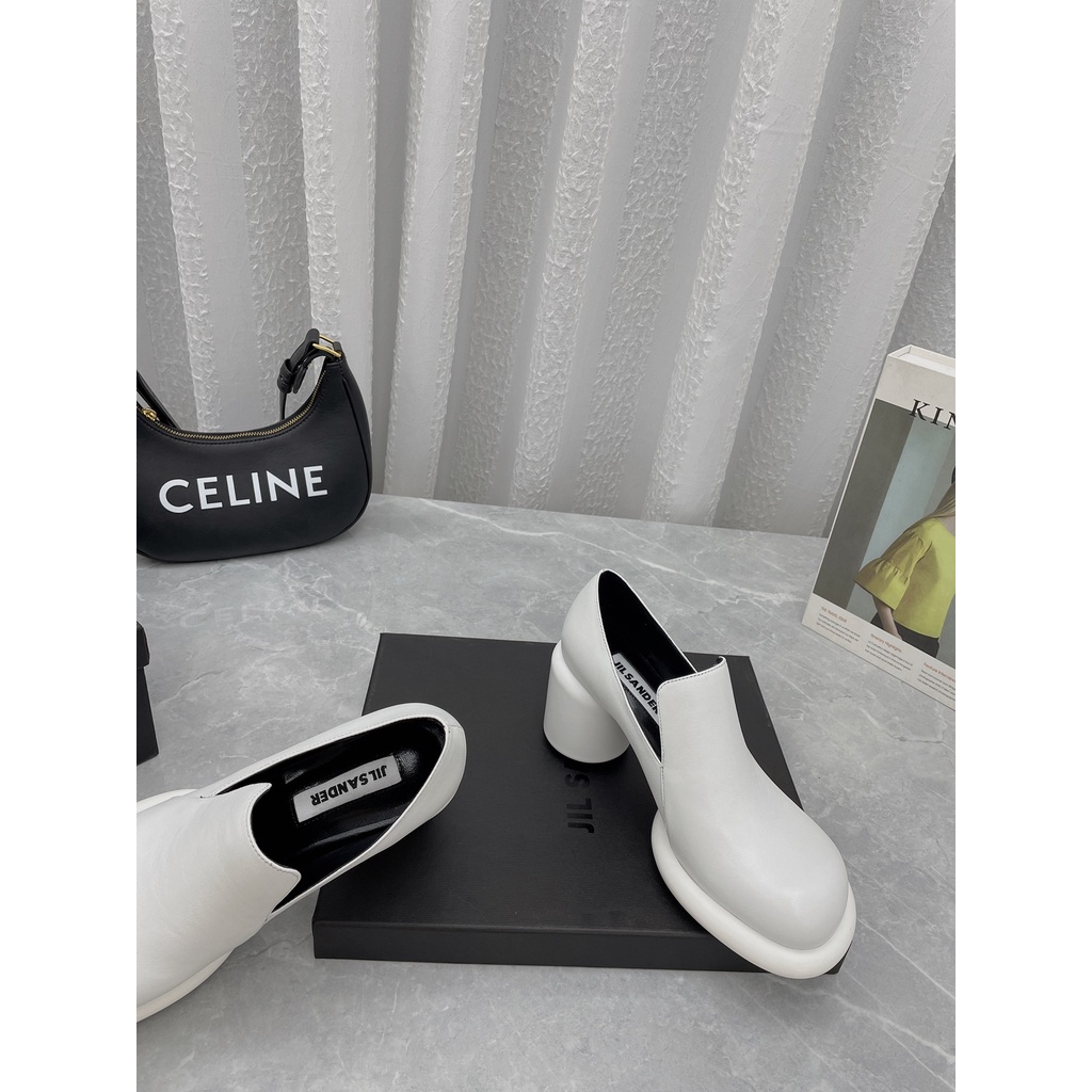Giày cao gót da thật cao cấp JIL SANDER kiểu dáng độc lạ