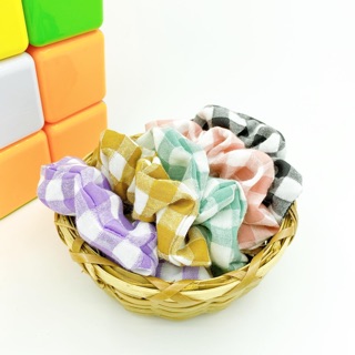 ( h2storee ) Chun buộc tóc Scrunchies gingham caro