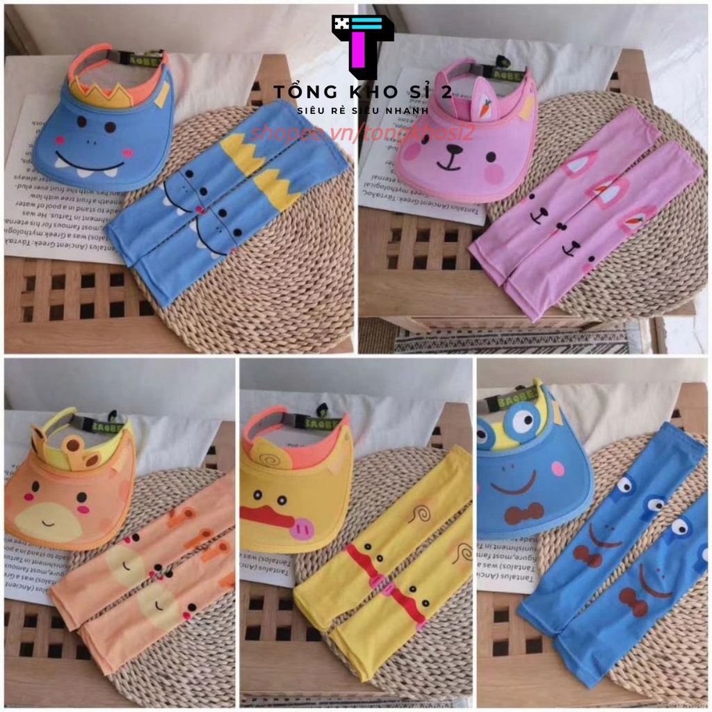 PVN15640 Sét mũ chống nắng kèm găng tay cho bé hot hit T2