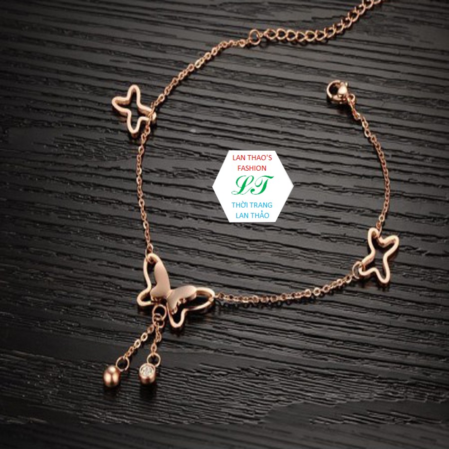 LẮC CHÂN TITAN BƯỚM CAO CẤP LC010-2 (VÀNG ĐỒNG) | BigBuy360 - bigbuy360.vn