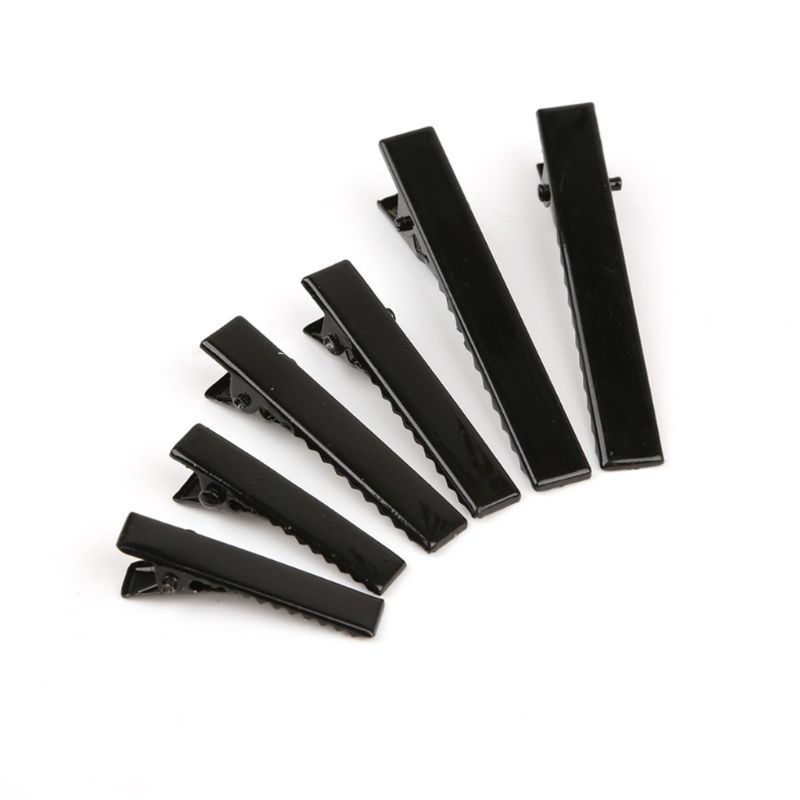 Set 10 kẹp tóc mỏ vịt bằng hợp kim phong cách Hàn Quốc đơn giản DIY