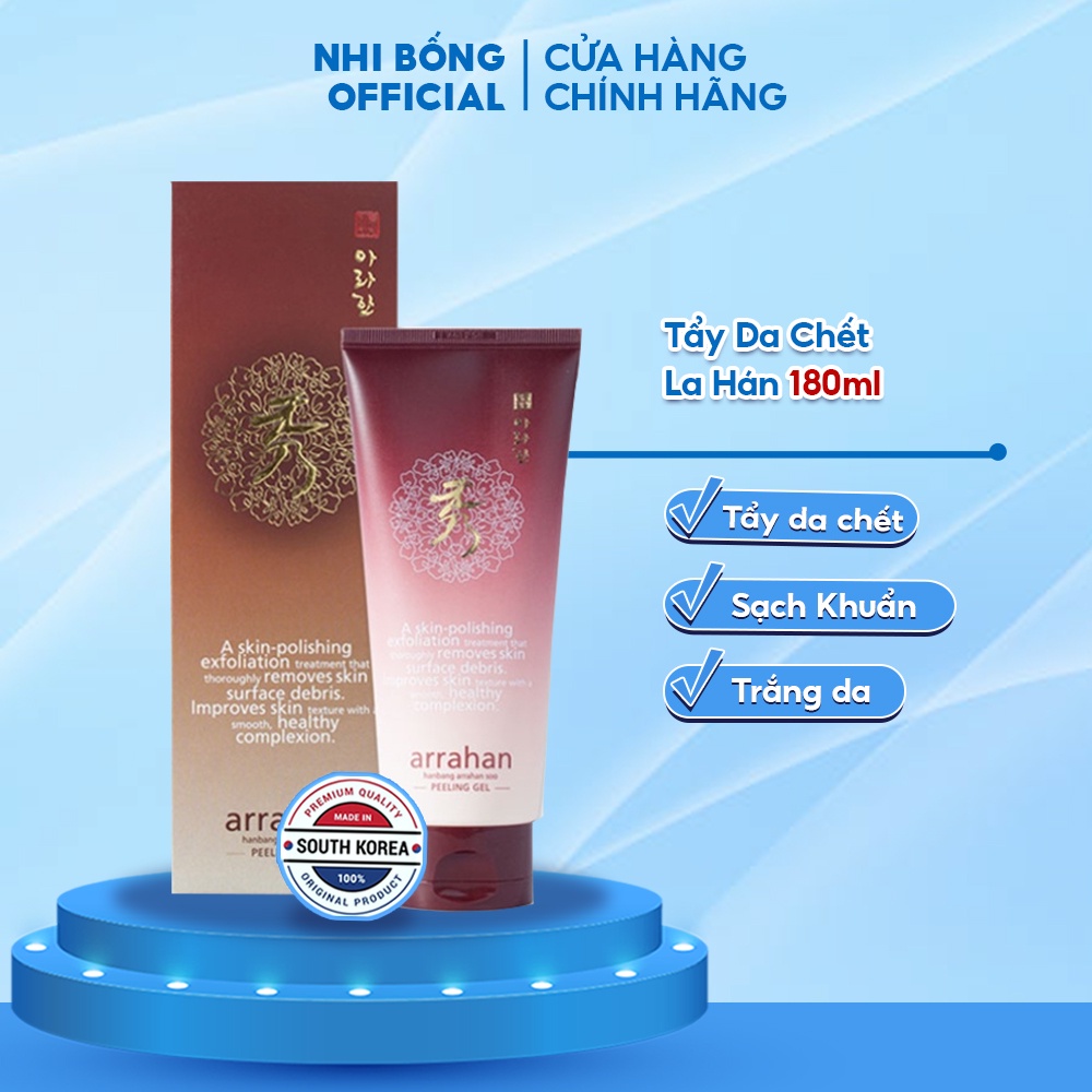 Tẩy Da Chết - Tẩy Tế Bào Da Chết Chiết Xuất Từ Quả La Hán Arrahan Hàn Quốc 180ml