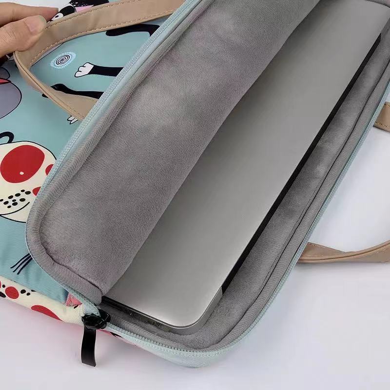 Túi Đựng laptop Chống Sốc Họa Tiết Mèo Hoạt Hình Dễ Thương 13.3/14.1/15.6 inch