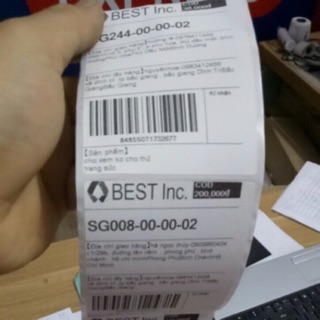 Tem in mã vận chuyển  hãng BEST Express 75x100