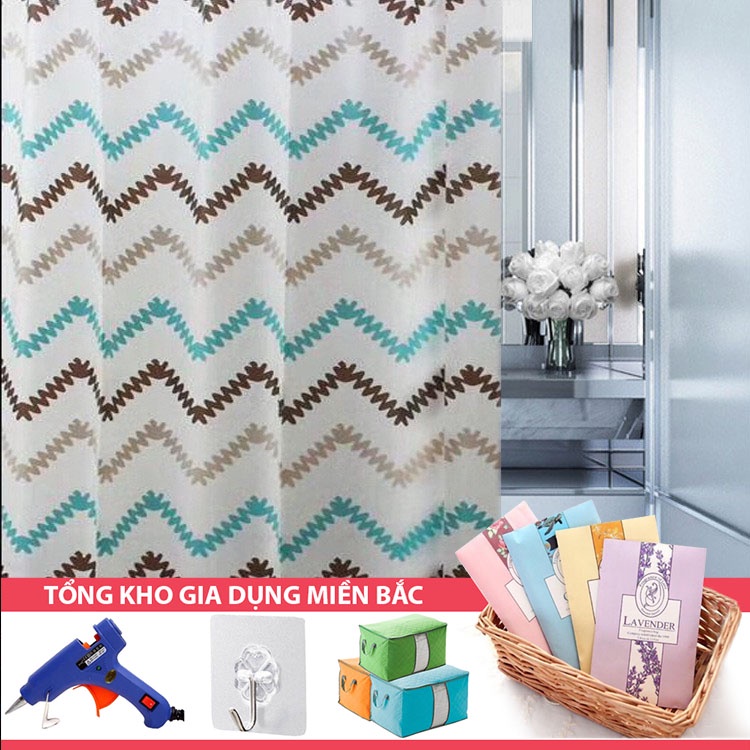 [Tổng Kho Sỉ] Rèm Cửa Nhà Tắm PEVA Cao Cấp - Decor NHIỀU HỌA TIẾT Đẹp Cá Tính - Chống Nước