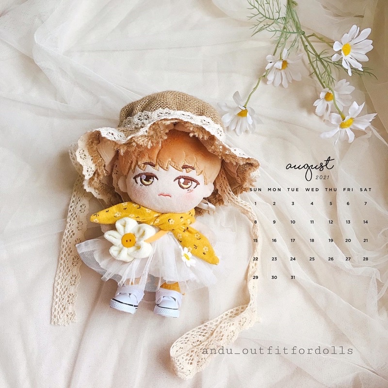 Set quần áo Sun Daisy cho doll 10cm- 15cm-20cm búp bê