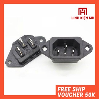 Ổ cắm nguồn 3 chân 10a 250vac - linhkienmh