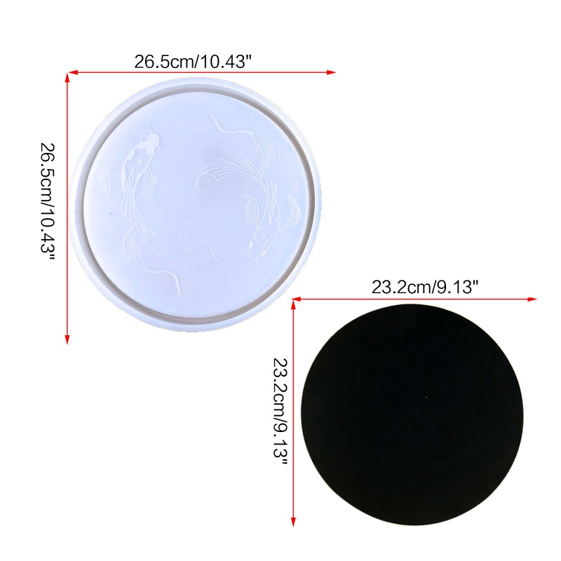Khuôn Silicone Hình Tròn Làm Trang Sức DIY