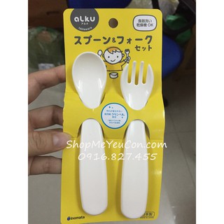 Bộ thìa dĩa nhựa cho bé