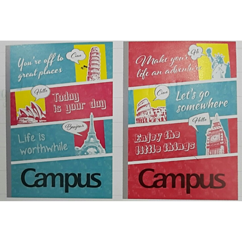 5 Quyển vở kẻ ngang CAMPUS dày 200trang