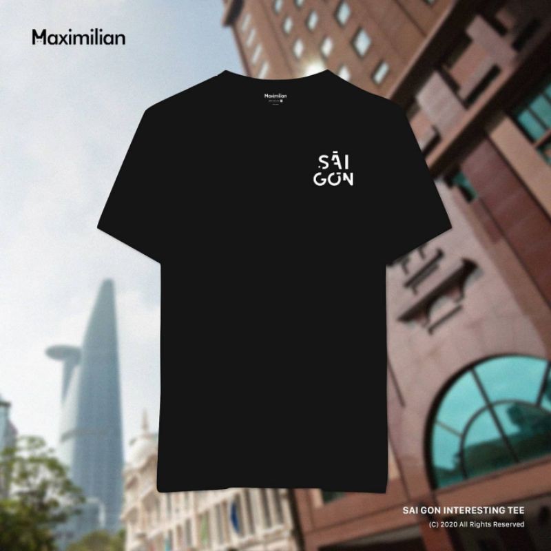 Áo thun Unisex tay lỡ form rộng Nam Nữ - Saigon Tee