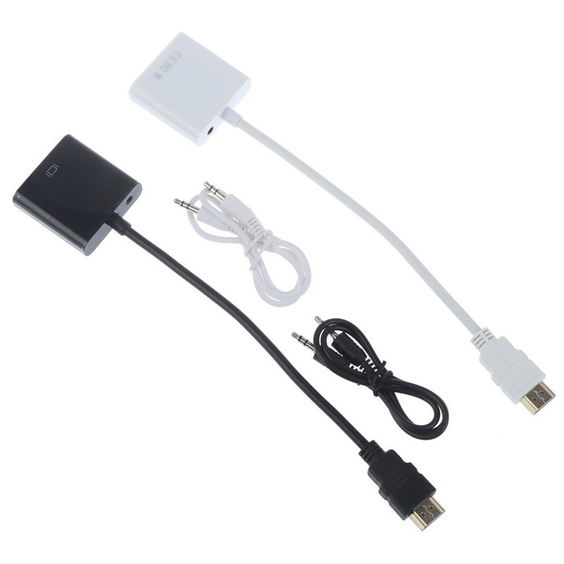 Đầu Chuyển Đổi Từ Cổng Hdmi Sang Vga + Jack Âm Thanh 3.5mm Full Hd 1080p | BigBuy360 - bigbuy360.vn