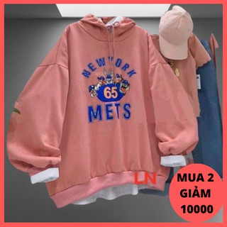 Áo khoác hoodie áo khoác chui unisex nam nữ chất nỉ ngoại dày đẹp form rộng có nón dễ thương free size 70Kg màu hồng