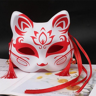 Mặt nạ cáo, mặt nạ hồ ly, mặt nạ hoá trang Halloween, cosplay anime Nhật( order M30)
